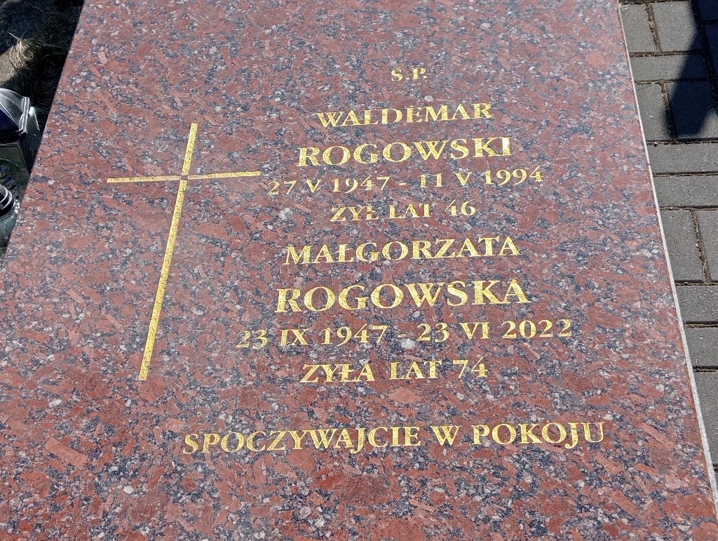Małgorzata Rogowska 1947 Bukowno - Grobonet - Wyszukiwarka osób pochowanych