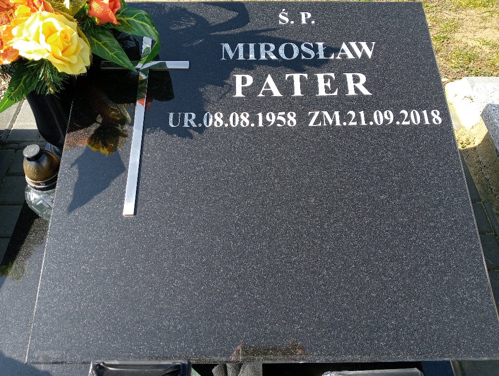 Grób Mirosław Pater