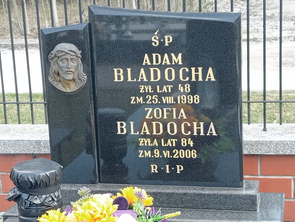 Zofia Bladocha 1922 Bukowno - Grobonet - Wyszukiwarka osób pochowanych