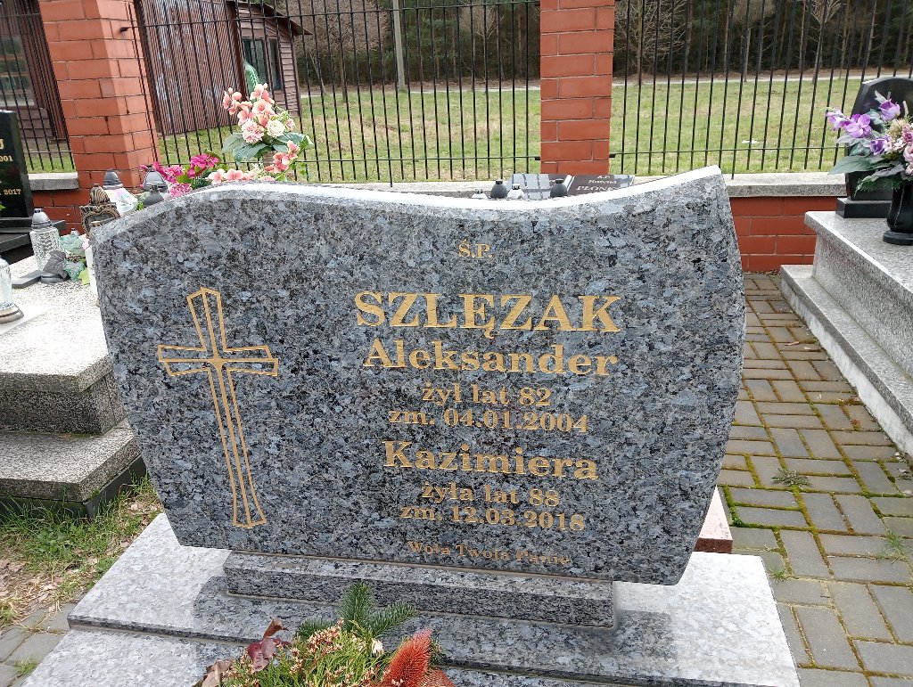 Aleksander Szlęzak 1922 Bukowno - Grobonet - Wyszukiwarka osób pochowanych