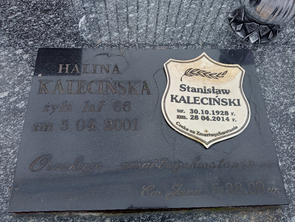 Halina Kalecińska 1935 Bukowno - Grobonet - Wyszukiwarka osób pochowanych